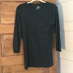 Old navy dark charcoal 3/4 sleeve tunic